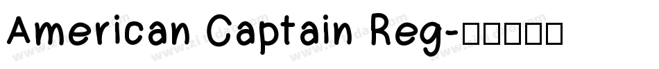 American Captain Reg字体转换
